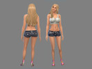 Sims 4 — Designer Denim Shorts Recolor YF to EF by dailywalker2 — Hello Today I have a new Sims 4 Recolor This Is a Base