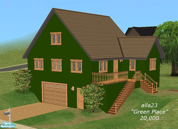 Sims 2 — Simple Start by Semitone — Another one starter home for your sims. It includes: Living Room, Dining + Kitchen, 2