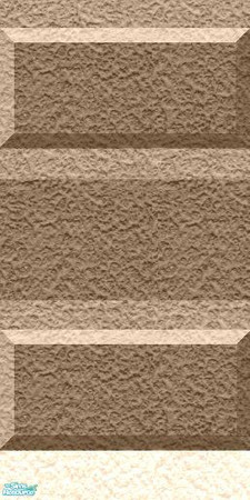Sims 2 — Sc-fi Wall Set 3 - Striped  12 by stephanie_b. — Tan Wall
