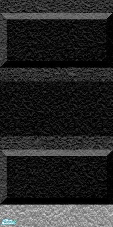 Sims 2 — Sc-fi Wall Set 3 - Striped  11 by stephanie_b. — Black Wall