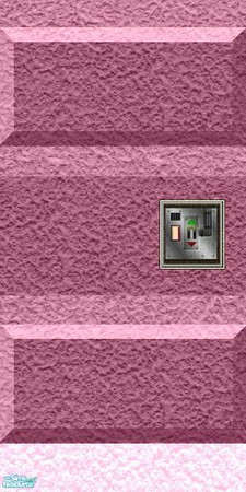 Sims 2 — Sc-fi Wall Set 3 - Striped  09 Key Pad by stephanie_b. — Pink Wall With Key Pad