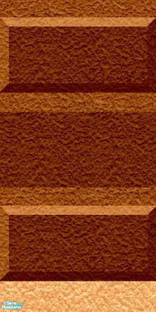 Sims 2 — Sc-fi Wall Set 3 - Striped  08 by stephanie_b. — Orange Wall