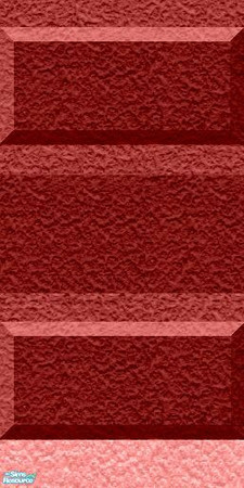 Sims 2 — Sc-fi Wall Set 3 - Striped  06 by stephanie_b. — Red Wall