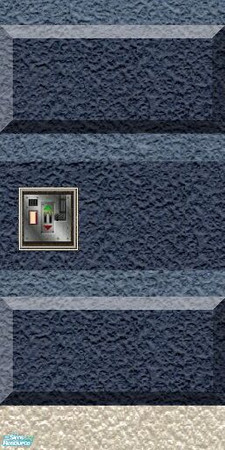 Sims 2 — Sc-fi Wall Set 3 - Striped 01 Key Pad by stephanie_b. — Shale Blue Wall With Key Pad