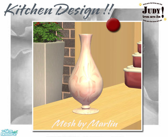Sims 2 — Judy_DivaKitchen Set - Vase by judyhugsnoopy — Recolor Marilu Heros Kitchen Set. Hope you like it :D Please