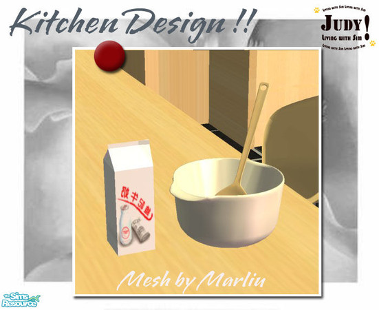 Sims 2 — Judy_DivaKitchen Set - Kitchen Item 2 by judyhugsnoopy — Recolor Marilu Heros Kitchen Set. Hope you like it :D