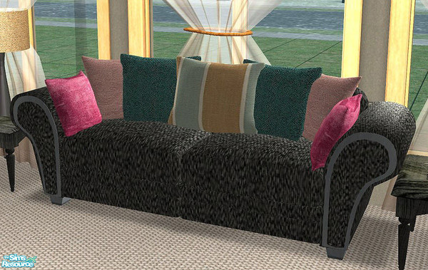 Sims 2 — Openhouse Carmen Sofa by openhousejack — a comfortable sofa with pillows. get carmen living room mesh set at