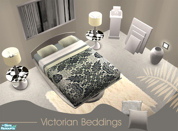 Sims 2 — Victorian Age Beddings - Style 03 by GenoPosts.com — Extended quilt which gives more elegance to your cover