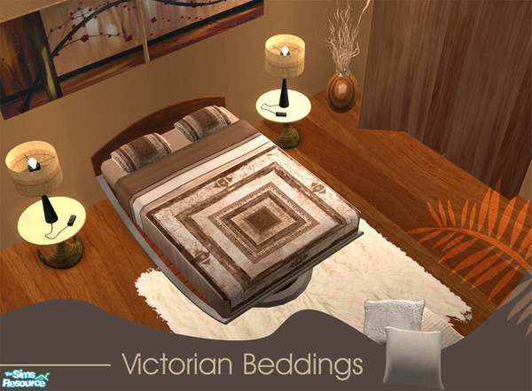 Sims 2 — Victorian Age Beddings - Style 02 by GenoPosts.com — Extended quilt which gives more elegance to your cover