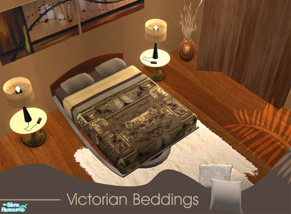 Sims 2 — Victorian Age Beddings - Style 01 by GenoPosts.com — Extended quilt which gives more elegance to your cover