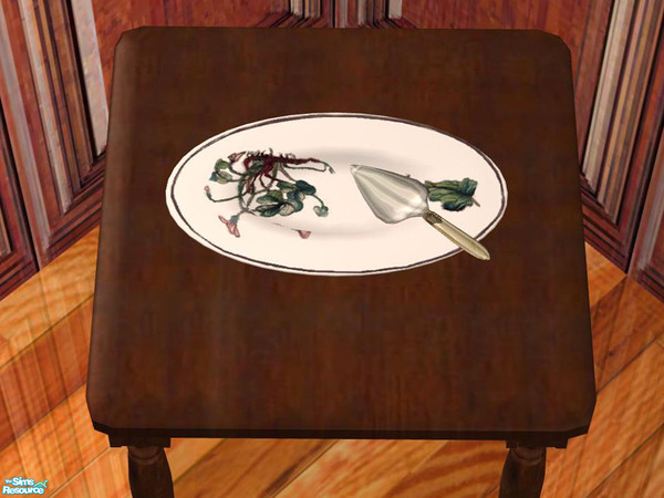 Sims 2 — Silverware - Cakeserver (on plate) by ShinoKCR — 