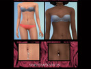 Sims 4 — Bellybutton piercings  by chloette — These are simply bellybutton piercings for your sims, found in tattoos near