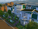 Sims 4 — Yokaste Modern Villa by Teishe2 — Modern and luxury villa. 1st floor: Kitchen, play room, music room, teenage