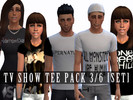 Sims 4 — Tv Show Tee Pack Set 3 by clc1732 — This is pack 3/6; as there will be 3 more packs. Tv Show Tee Pack 3/6 16