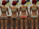 Sims 4 — Cheeky Panties by ibnsane — 4 pairs of Cheeky Panties in one pack. Do not recolor. Do not redistribute. Do enjoy