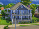 Sims 4 — Blue Azalea by DRcreations — Medium sized plantation style home with beautiful hardwood floors. French style