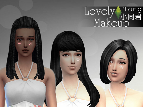 Sims 4 — Lovely by SimsTong — I have done this in the Sims 3, today made the Sims 4 version and made new styles.Three