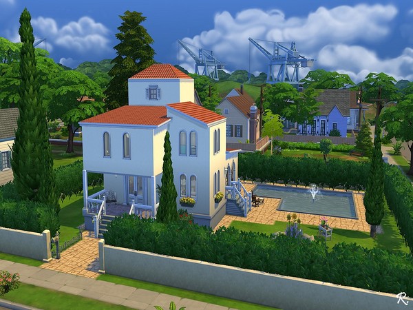 Sims 4 — My Sweet Tuscany by CyberReb — This villa will give your Sims the impression of living in Italy, in the shade of