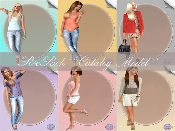 Sims 3 — PosePack ''Catalog Model'' by Shokobiene2 — Catalog Model Poses pose list compatible - named ~Catalog Model~