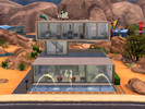 Sims 4 — Casa Paraty by scrusher2 — Two concrete boxes, two modern prisms, a large gap and large glass Windows that let