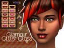 Sims 4 — Glamour Glitter Gloss by halbklein — Glitterish Gloss in 13 different colours.