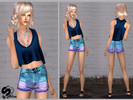 Sims 2 — Fluent style AF 04Top  and shorts  by Alisa13132 — Fluent style,Top and shorts 