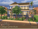 Sims 4 — Cottage Gentle Blues by natatanec — House for one family. All the amenities. In the yard a cozy seating area.