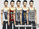 Sims 4 — Tank Set Marvel#002 by dx8seraph — Tank Set Marvel#002 For Male. This is a standalone CC, with 5 swatch. 5