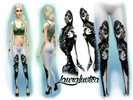 Sims 4 — Twisted skeleton leggings. by lazgee2 — Falls under the footless tights category, white base with skeleton
