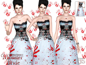 Sims 3 — Monster Bride Dress by JavaSims — Get your diva's ready for Halloween with this special made dress! Designed