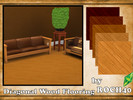 Sims 4 — Diagonal Wood Flooring by ROCH40 — 5 Colors to choose in this diagonal wood flooring.