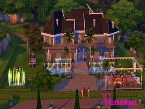 Sims 4 — VILLA PARAISO by vanesa1xx2 — Three plants, 5 rooms, 1 biggg bathroom,luxurious interior, beautiful gardens,