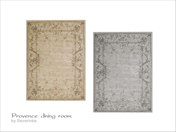 Sims 4 — Classic rug by Severinka_ — Classic rug in the Provencal style 2 colors: beige and gray