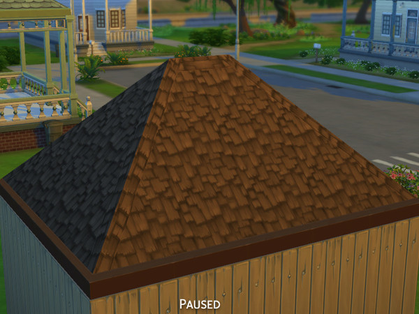 Sims 4 — Drunken Roofing by Snaitf — Drunken Roofing To my knowledge, this is the first new, non-default, roof pattern.
