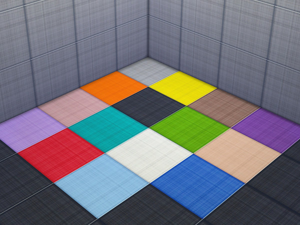 Sims 4 — Floor Large Tiles, 15 colors by Hanagatami — Floor Large Tiles. 15 colors in a single file. Suitable for a Large