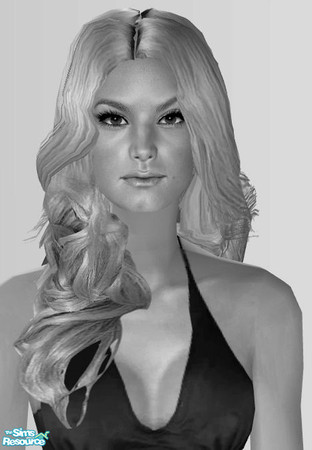 Sims 2 — Jessica - New Mesh by ChazDesigns — A sexy Jessica Simpson hairstyle, a side swept front with curly and wavy