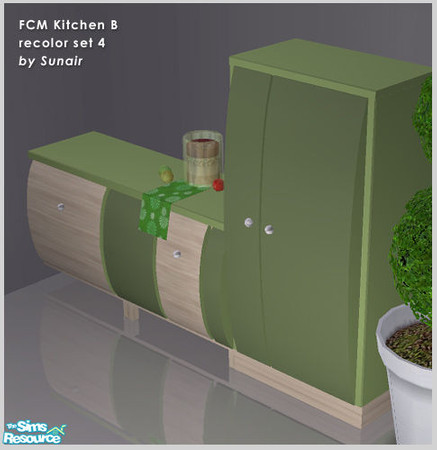 Sims 2 — FCM Kitchen B - Recolor set 4 by Sunair — FCM Kitchen B - Recolor set 4 (nature)
