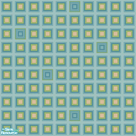 Sims 2 — Retro Bedroom in B&G - Carpet by EarthGoddess54 — Part of the Retro Bedroom in Blue & Green set. Enjoy!