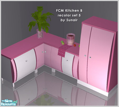 Sims 2 — FCM Kitchen B - Recolor set 5 by Sunair — FCM Kitchen B - Recolor set 5 (white)