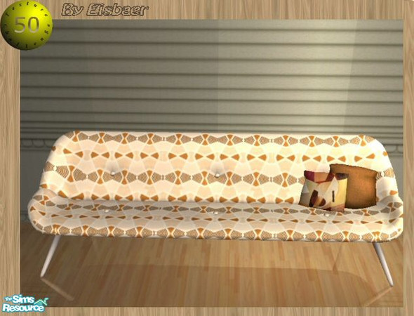 Sims 2 — TC50 Bonzo Outlet  - Atomic Sofa by Eisbaerbonzo — Sofa in pure retro style, fully patterned and accompanied by