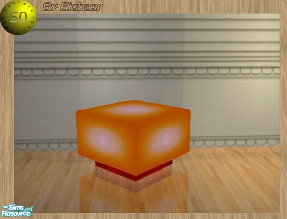 Sims 2 — TC50 Bonzo Outlet  - Coffeetable Cubus by Eisbaerbonzo — Enlightened coffetable, directly comming from the