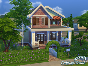 Sims 4 — Cottage Onat -Furnished- by ayyuff — A cozy little cottage for your new Sims 4 family. It has: