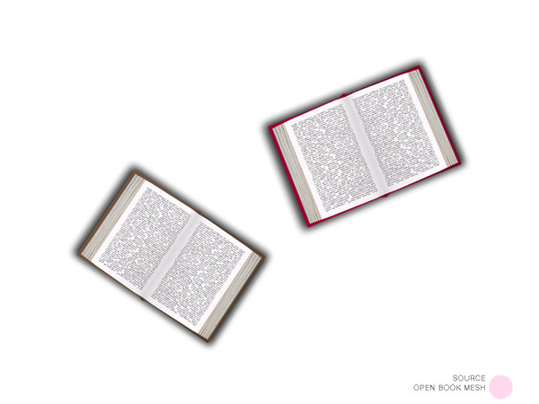 Sims 4 — Source Open Book Mesh by DOT — Source Open Book Mesh by DOT of The Sims Resource