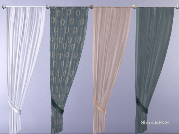 Sims 4 — Elegant Bathroom - Curtain Sheer Left Side by ShinoKCR — wonderful transparency on your Curtains - nice Bar with