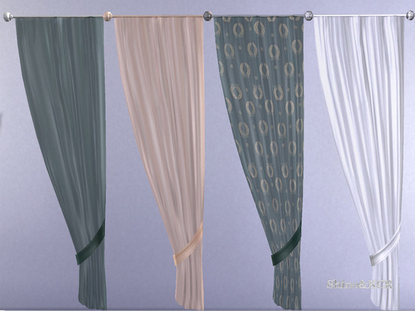 Sims 4 — Elegant Bathroom - Curtain Sheer Right Side by ShinoKCR — enjoy this pretty transparent Curtain find this