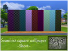 Sims 4 — Square Pattern Wallpaper by Black_Jill — A throwback to the 70's style wallpapers, this seamless square pattern