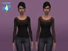Sims 4 — Mesh and Lace - Party Tops by Mayalii2 — A cute party top that comes in two different versions - mesh and lace.