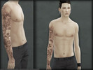 Sims 4 — YA/M Grill Sleeve Tattoo v1 (Left & Right opt) by kairooo2 — Grill Sleeve Tattoo for young adult male! Comes