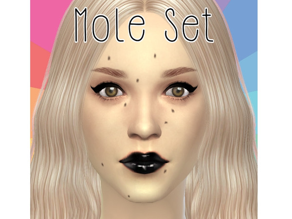 Sims 4 — Mole Set [Male&Female] by koodlebug — Found in the skin detail section. There are actually 9 original moles,