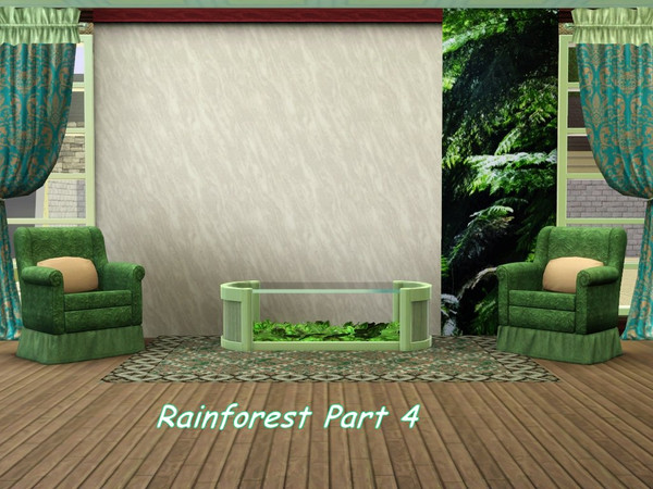 Sims 3 — Rainforest 4_whisperingsim by whisperingsim — This is the fourth and final part of a four panel wall set made